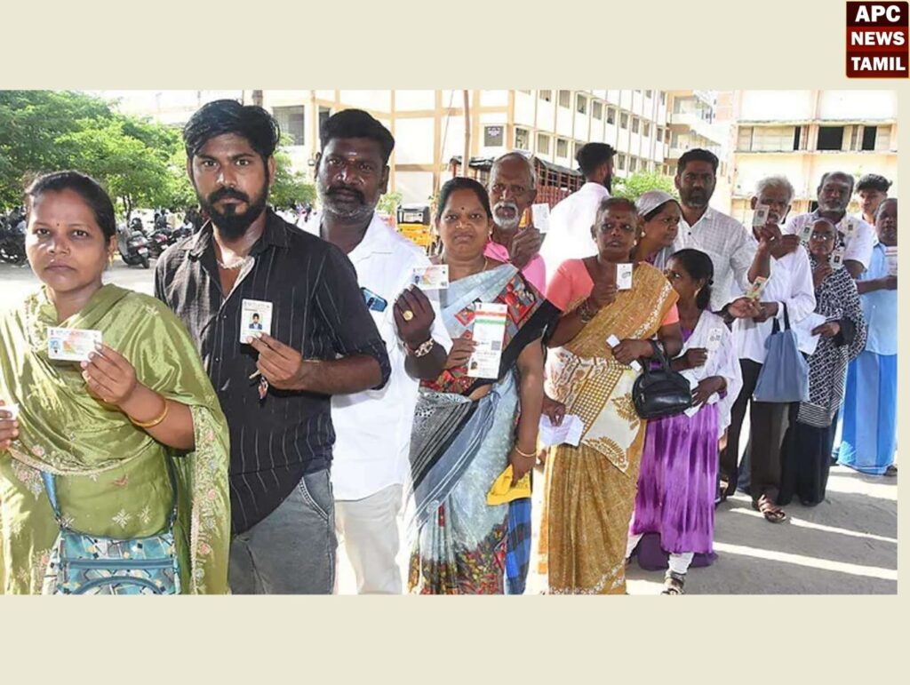2026 தேர்தல்: நண்பகல் 1 மணி நிலவரப்படி தமிழகத்தில் 56.81% வாக்குகள் பதிவு