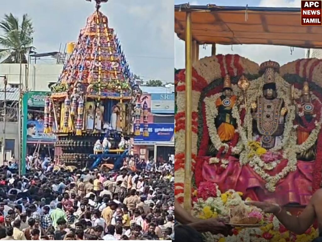 குன்றத்தூர் திருநாகேஸ்வரர் கோவிலில் தேர் திருவிழா கோலாகல கொண்டாட்டம்… 