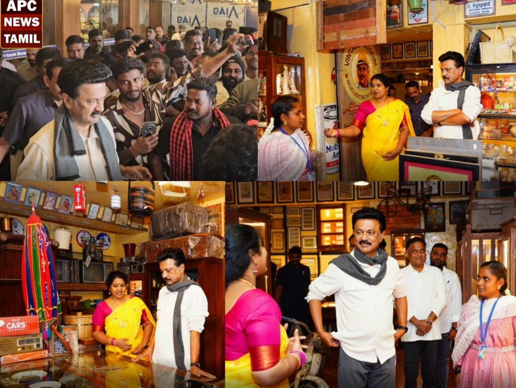 கொடைக்கானல்: விண்டேஜ் அருங்காட்சியகத்தில் புகைப்படங்கள் எடுத்து மகிழ்ந்த முதல்வர்