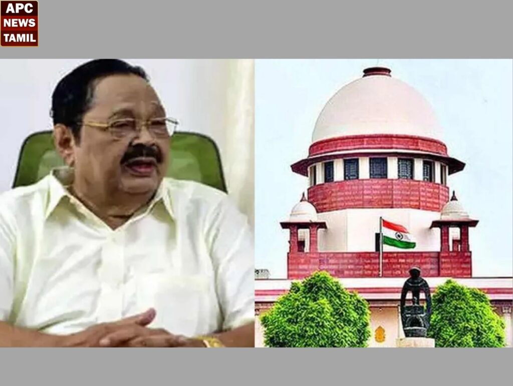 துரைமுருகன் மீதான சொத்துக் குவிப்பு வழக்கு - உச்சநீதிமன்றம் இடைக்காலத் தடை