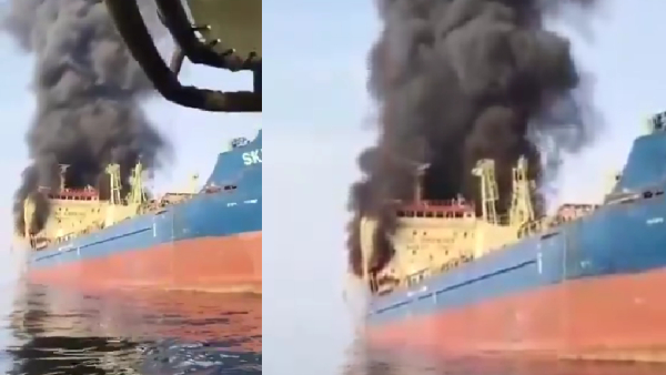 ஈரானுக்கு மேற்கே 8 கடல் மைல் தொலைவில்' - ஹார்முஸ் ஜலசந்தியில் மற்றொரு கப்பல் மீது தாக்குதல்;