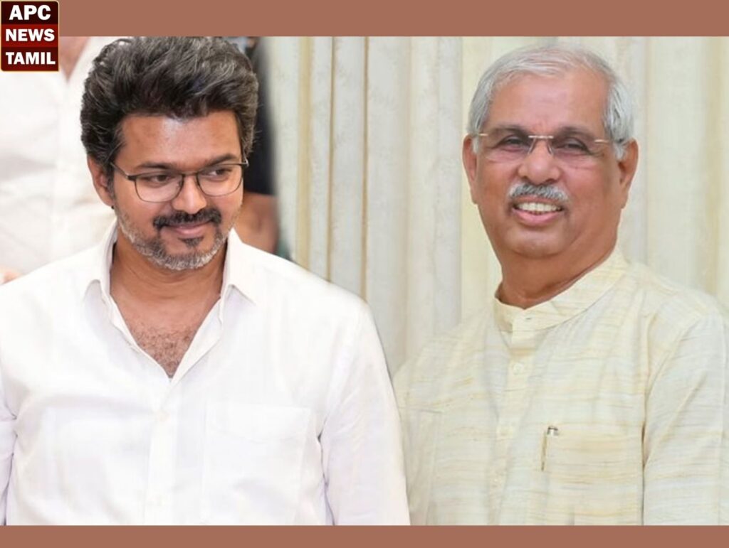 ஆளுநரைச் சந்திக்கிறார் தவெக தலைவர் விஜய்: ஆட்சி அமைக்க உரிமை கோருகிறாரா?