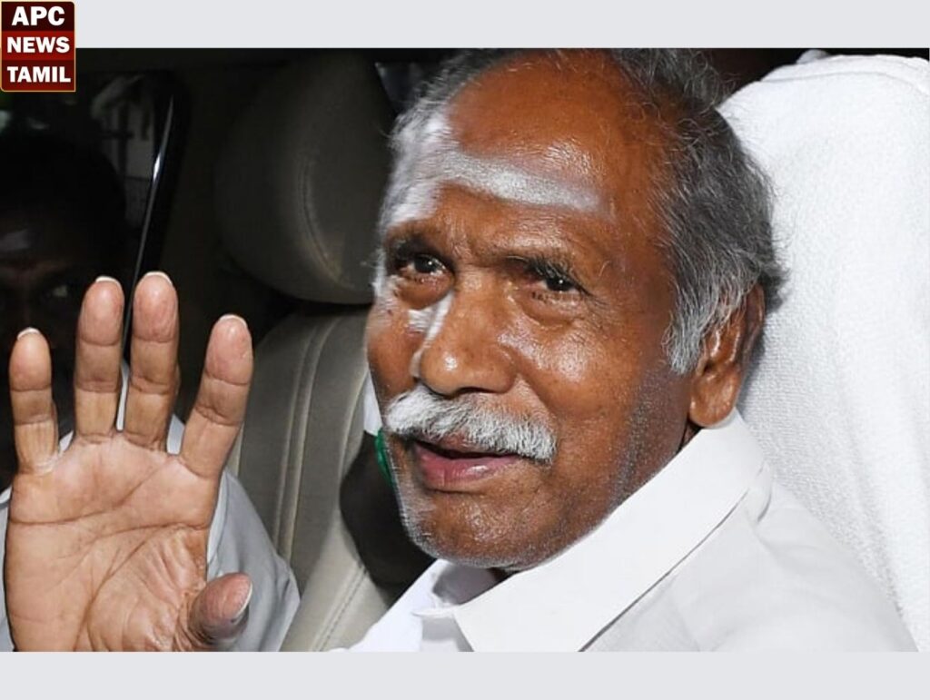 எப்போது பதவி ஏற்பது? என உத்தரவு கேட்பதற்காக சேலம் புறப்பட்டார்  முதல்வர் ரங்கசாமி