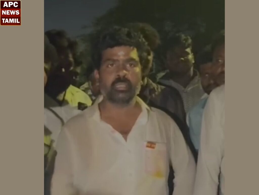 ராயபுரம்: இரண்டு கார்கள் திடீரென்று தீப்பற்றி எரிந்தது – தவெக வேட்பாளர் தாமு நேரில் ஆய்வு