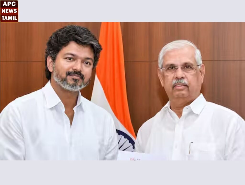ஆட்சி அமைக்க தேவையான பெரும்பான்மை நிரூபிக்க வேண்டும் - விஜய்க்கு ஆளுநர் பதில்