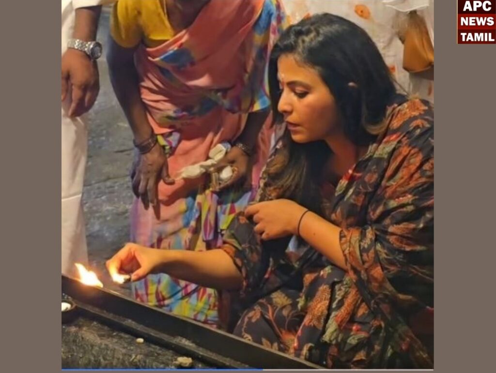 திருவண்ணாமலை அண்ணாமலையார் கோயிலில் நடிகை அஞ்சலி சாமி தரிசனம்!