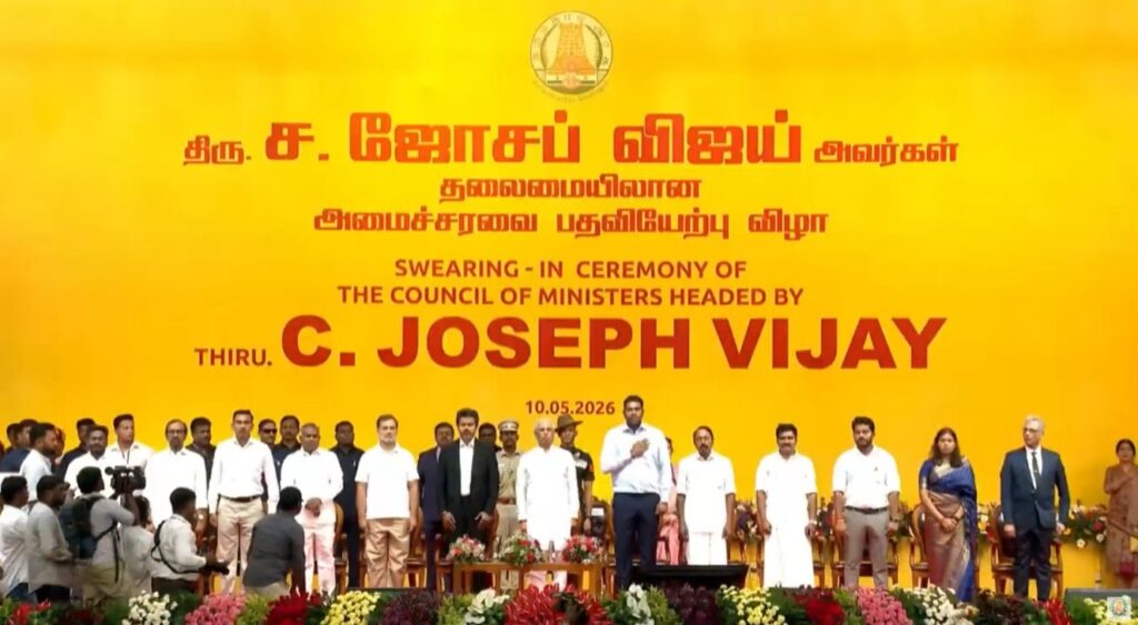 A new era for Tamil Nadu: TDP leader Vijay takes oath as the 13th Chief Minister!