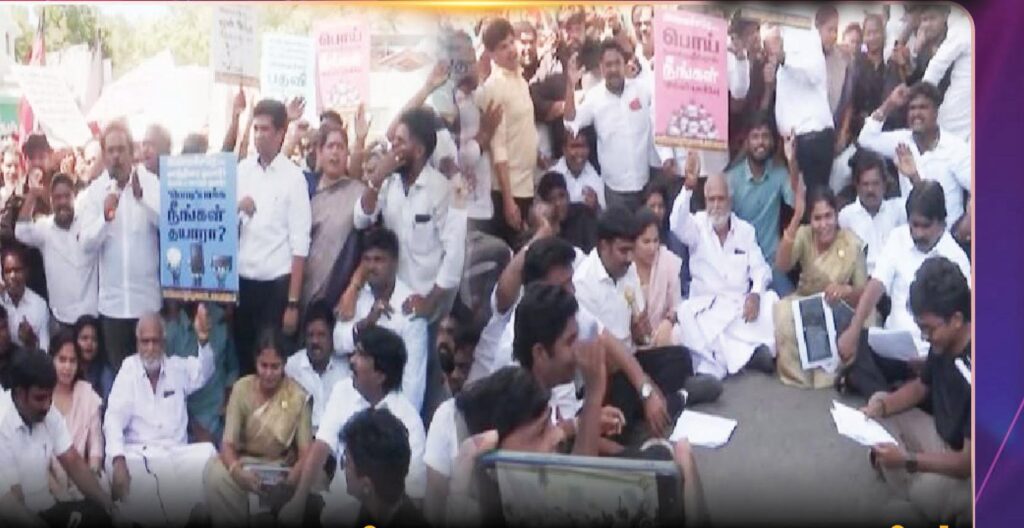 "அமைச்சர் சரத்குமாரை உடனே பதவி நீக்கம் செய்ய வேண்டும்!" - தவெக அரசுக்கு எதிராக மா.சுப்பிரமணியன் அதிரடி பேட்டி; திமுகவினர் கைது!