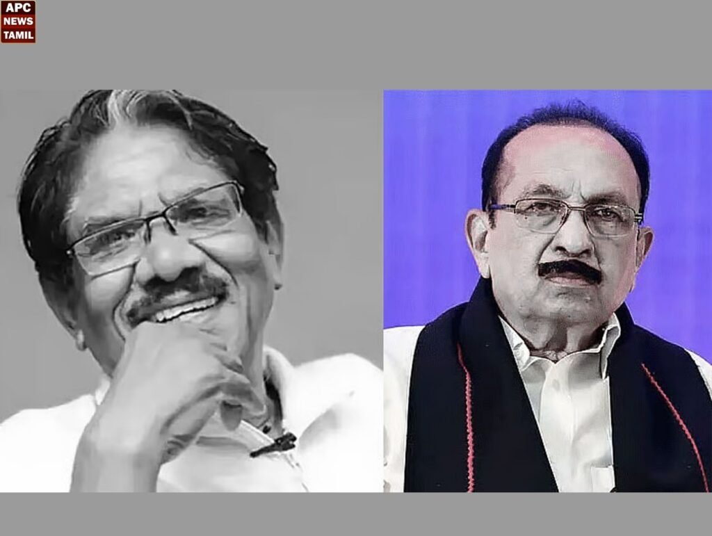 பாரதிராஜா மறைவு -திரை உலகின் ஈடிலா பேரொளி  அணைந்துவிட்டது! - வைகோ இரங்கல்