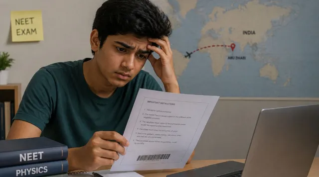 நீட் மறுதேர்வில் குளறுபடி…மகாராஷ்டிர மாணவருக்கு அபுதாபியில் தேர்வு மையம்…