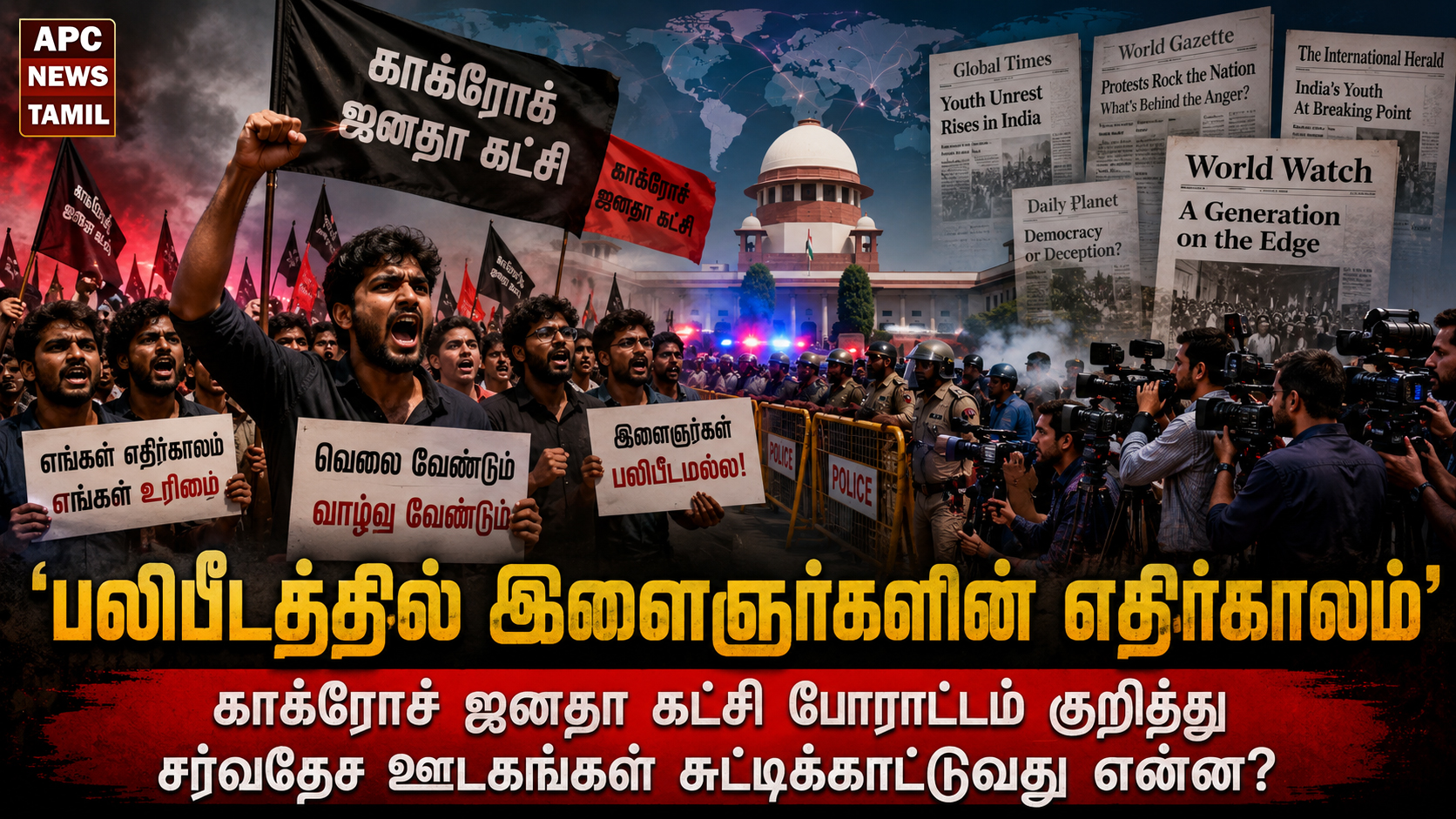 “பலிபீடத்தில் இளைஞர்களின் எதிர்காலம்”: காக்ரோச் ஜனதா கட்சி போராட்டம் குறித்து சர்வதேச ஊடகங்கள் சுட்டிக்காட்டுவது என்ன?