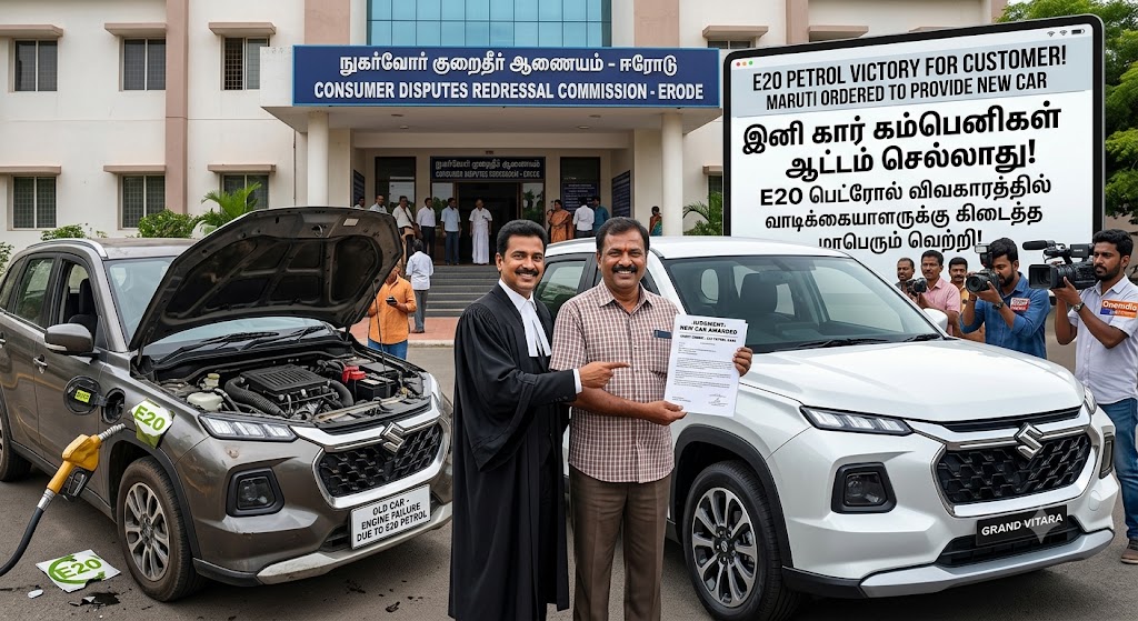 இனி கார் கம்பெனிகள் ஆட்டம் செல்லாது! E20 பெட்ரோல் விவகாரத்தில் வாடிக்கையாளருக்கு கிடைத்த மாபெரும் வெற்றி!
