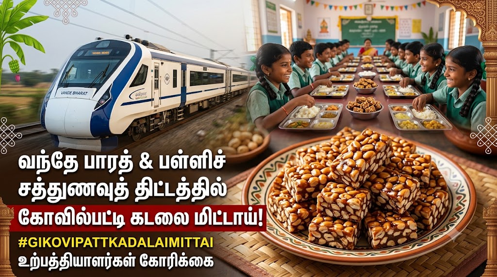 வந்தே பாரத் ரயில்கள் & பள்ளிச் சத்துணவுத் திட்டத்தில் கோவில்பட்டி கடலை மிட்டாய்: மத்திய, மாநில அரசுகளுக்கு உற்பத்தியாளர்கள் கோரிக்கை!
