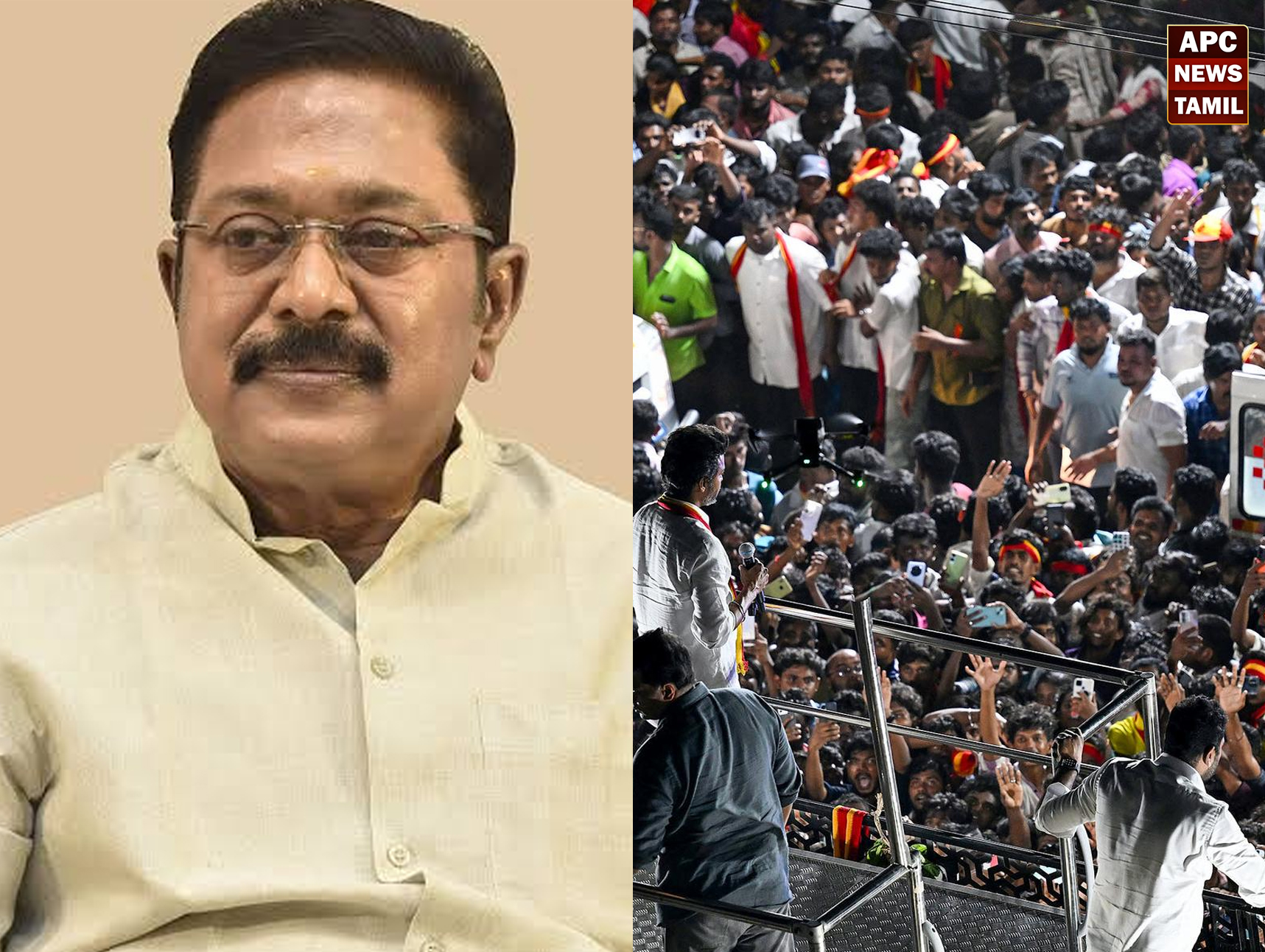 “துயரச் சம்பவத்திற்கு அரசு வேலை இழப்பீடா? – ஆபத்தான முன்னுதாரணம்!” – தவெக பிரச்சார விபத்து விவகாரத்தில் டி.டி.வி.தினகரன் கடும் கண்டனம்!