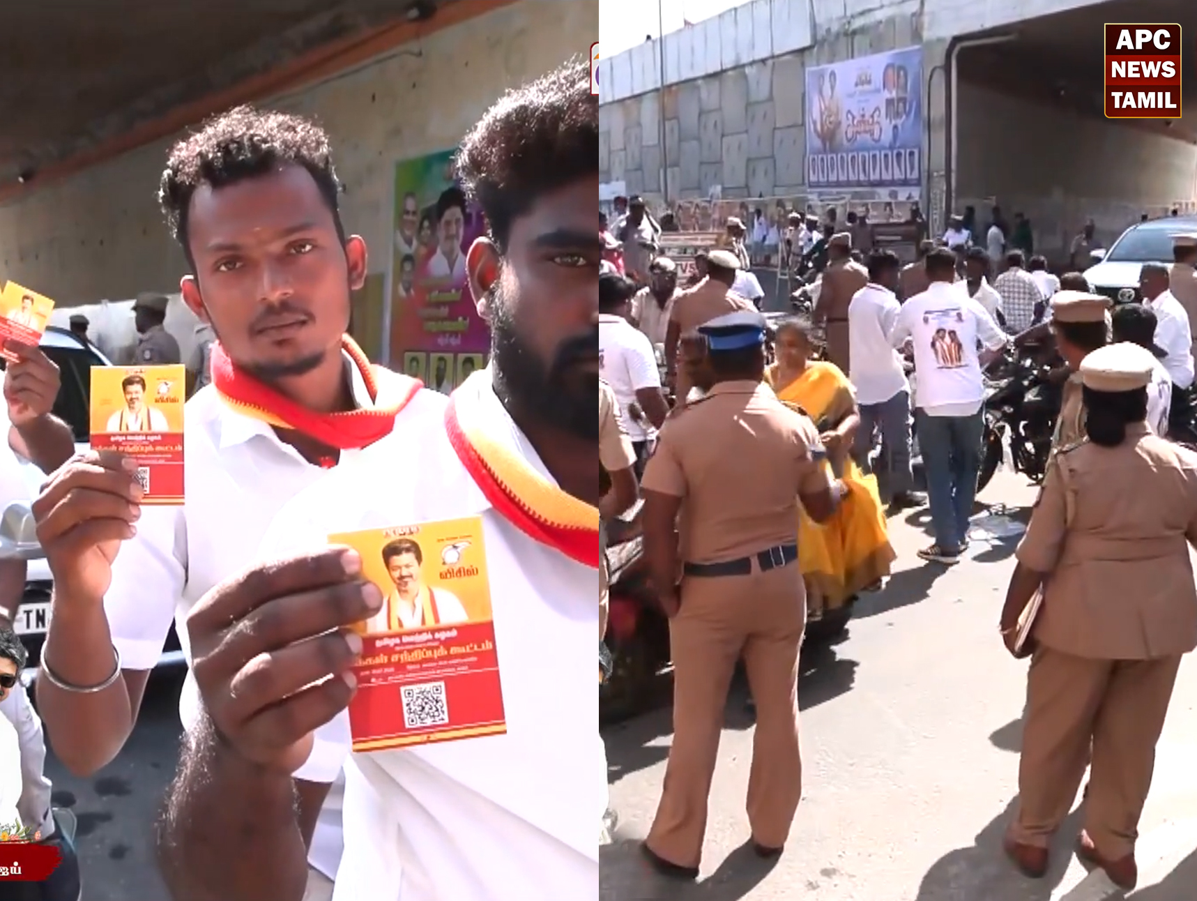 கரூரில் முதல்வர் ஜோசப் விஜய் பங்கேற்கும் நிகழ்ச்சி: குடிநீருக்கு முண்டியடித்த போலீசார்! பாஸ் கிடைக்காமல் தொண்டர்கள்-போலீஸ் இடையே வாக்குவாதம்!