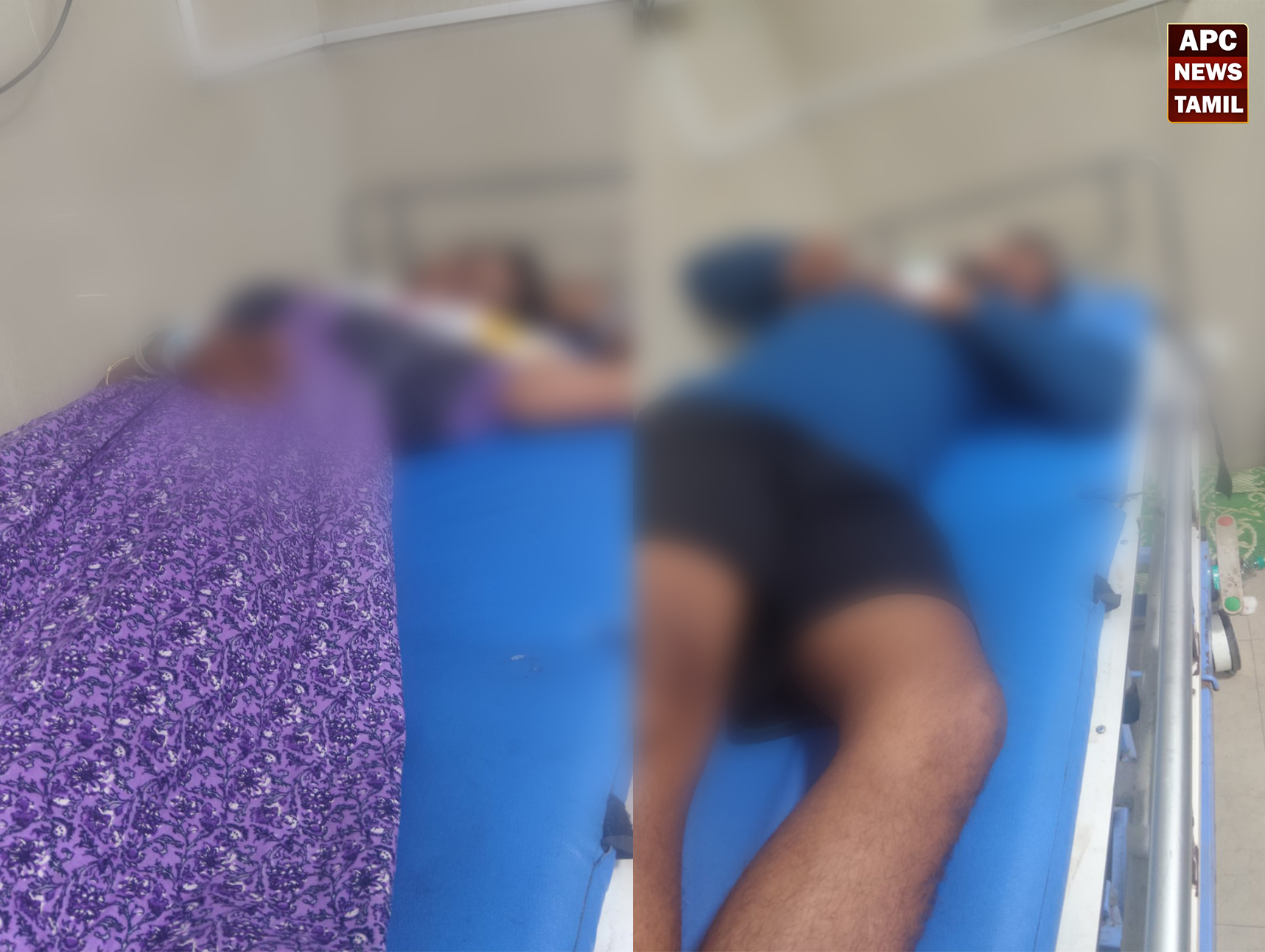 முன்விரோதத்தால் கூலித்தொழிலாளி வீடு புகுந்து தாக்குதல் – கணவன், மனைவி படுகாயம்; பைக் எரிப்பு!