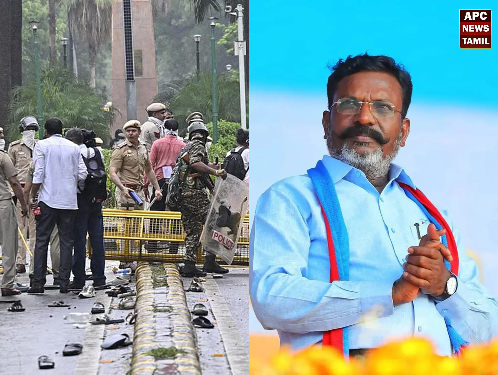 டெல்லியில் மாணவர்கள் மீது தடியடி: கல்வி அமைச்சர் பதவி விலகக் கோரி ஜூலை 27-ல் விசிக ஆர்ப்பாட்டம்!