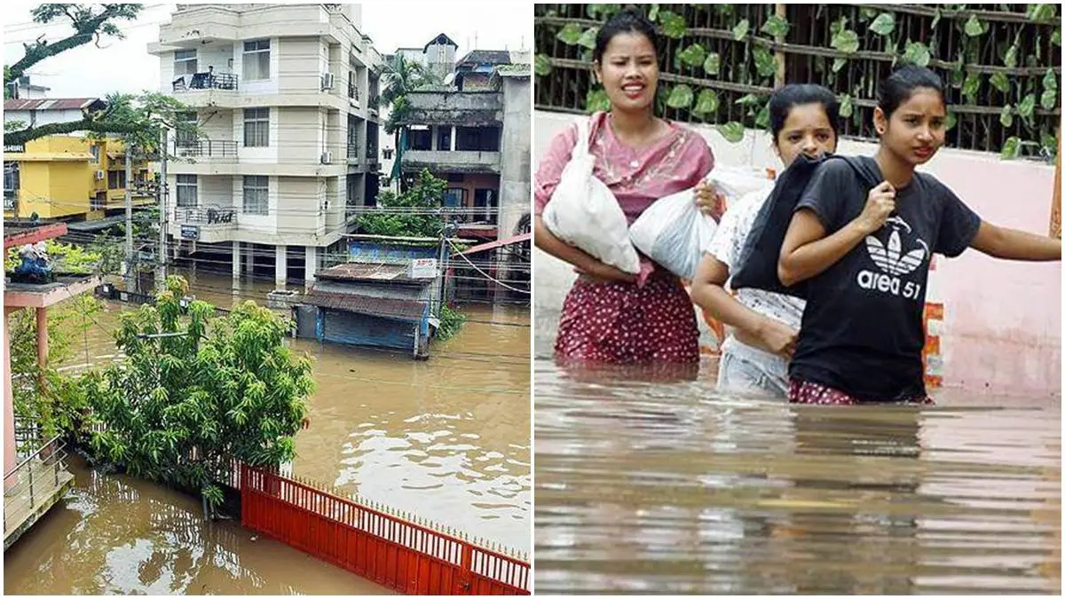 அசாம் வெள்ளம்: பலி எண்ணிக்கை 62 ஆக உயர்வு; 7 லட்சத்துக்கும் அதிகமானோர் பாதிப்பு – மீட்புப் பணிகள் தீவிரம்!