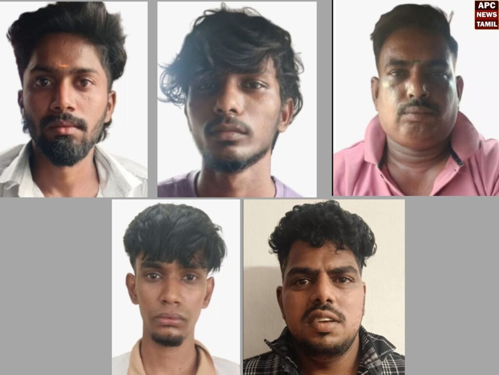 காதல் வலையில் வீழ்த்தி 129 சவரன் நகைகள் அக்குவேறு ஆணிவேறாக கொள்ளை: சென்னை வாலிபர் உட்பட 5 பேர் கும்பல் கைது!