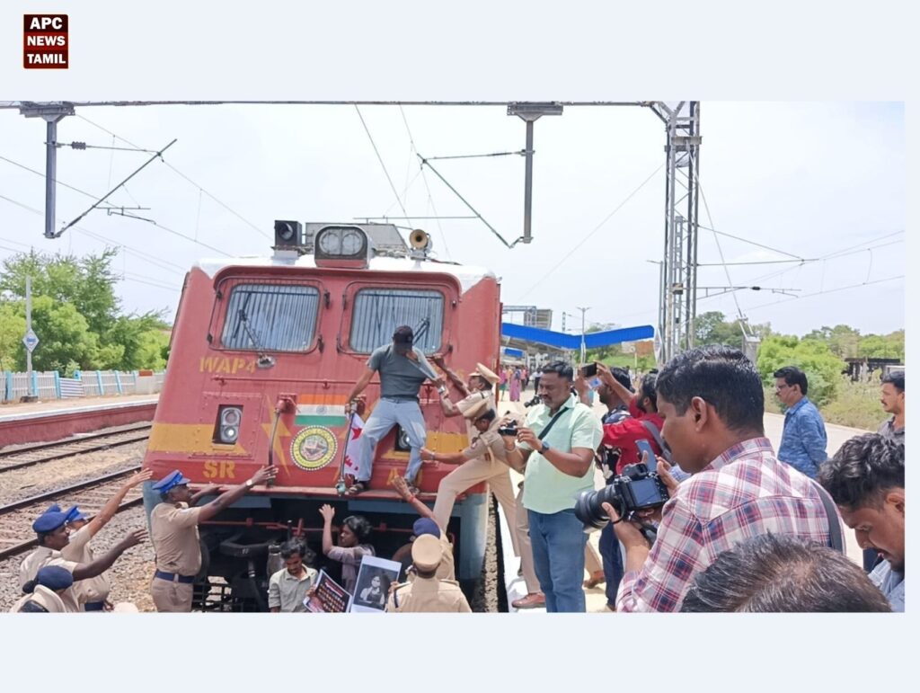 நீட் முறைகேடு: டெல்லி போராட்டத்திற்கு ஆதரவாக திருப்பரங்குன்றத்தில் ரயில் மறியல்!