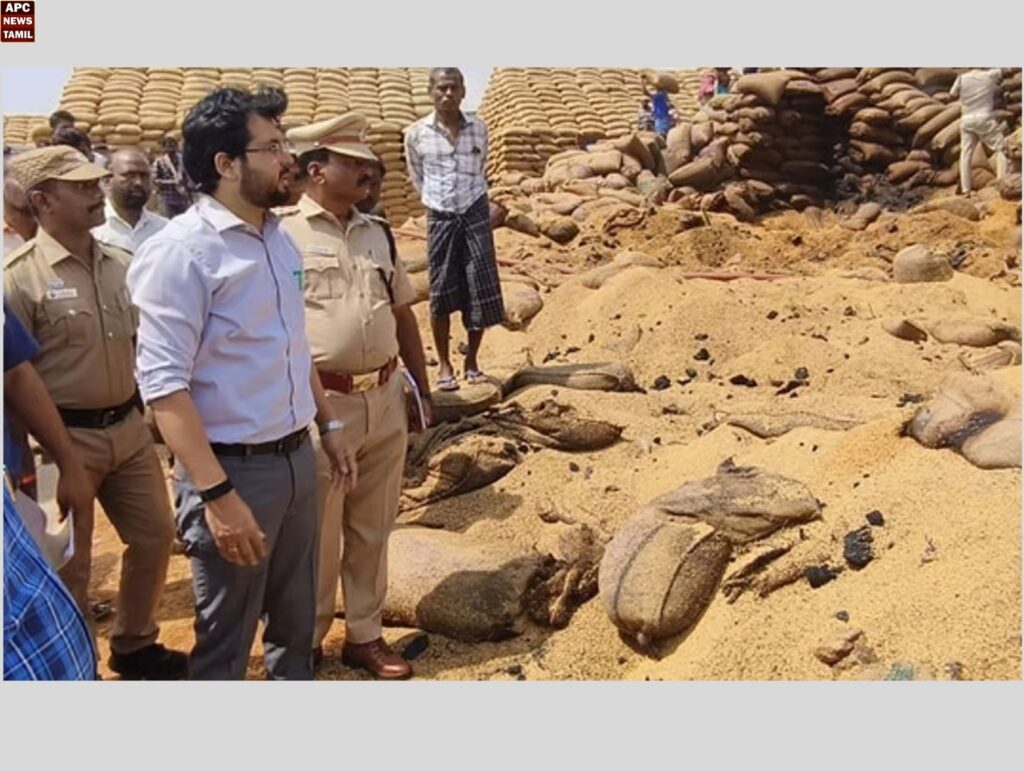 ஆலங்குளம் நெல்கிடங்கு தீ விபத்து: சதியா? இயற்கை காரணமா? - அமைச்சர் ப. வெங்கடரமணன் அதிரடி விசாரணை உத்தரவு!