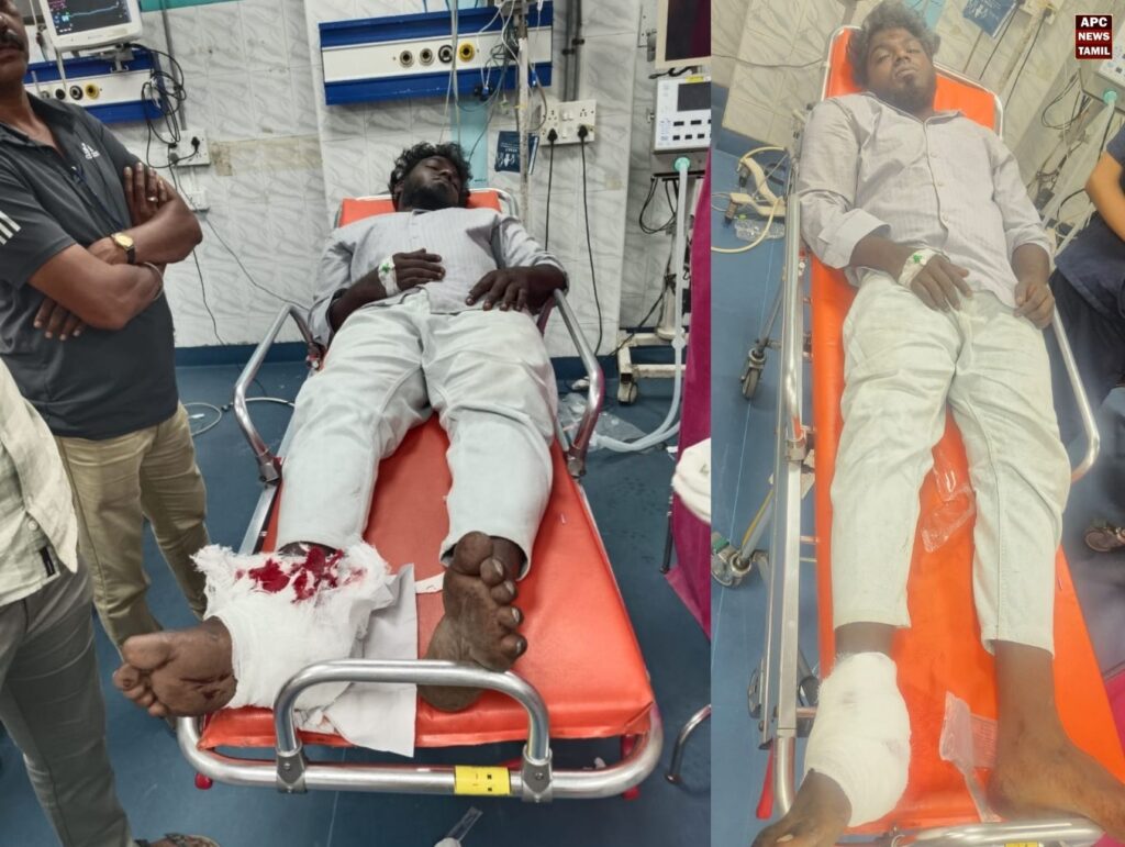 குன்றத்தூரில் என்கவுண்டர் பரபரப்பு - தலைமை காவலரை வெட்டிவிட்டு தப்ப முயன்ற ரவுடி காலில் பாய்ந்தது தோட்டா!