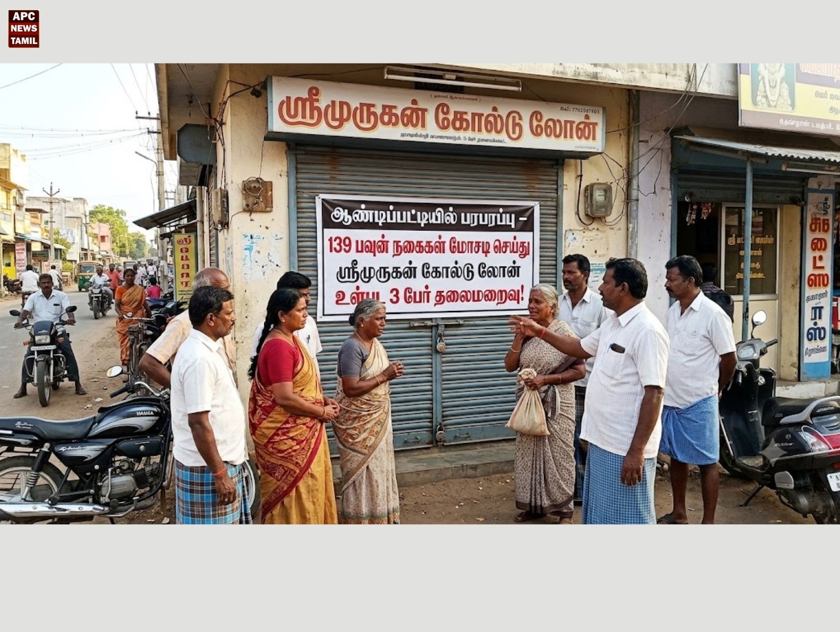 ஆண்டிப்பட்டியில் பரபரப்பு -139 பவுன் நகைகளை மோசடி செய்து தனியார் அடகுக்கடை உரிமையாளர் உட்பட 3 பேர் தலைமறைவு!