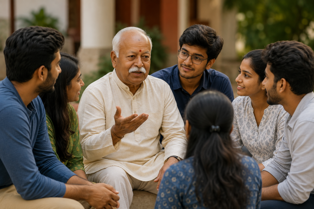 "இளைஞர்களுக்கு உத்தரவிடாதீர்கள், உரையாடுங்கள்!" - ஆர்.எஸ்.எஸ் தலைவர் மோகன் பகவத் முக்கிய அறிவுரை!