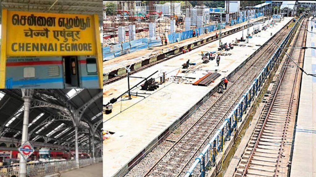 சென்னை எழும்பூர் ரயில் நிலையத்தில் பிரம்மாண்ட நடை மேம்பாலப் பணிகள்: தாம்பரத்திற்கு மாற்றப்படுகிறதா விரைவு ரயில்கள்?