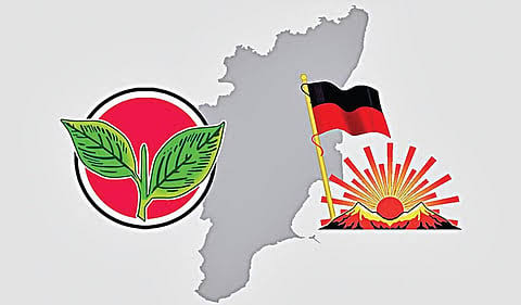 தவெக-வை வீழ்த்த திமுக - அதிமுக ரகசிய தேர்தல் புரிதலா? குதிரை பேர அரசியலால் ஜனநாயகம் நசுங்குவதாகக் குற்றச்சாட்டு!