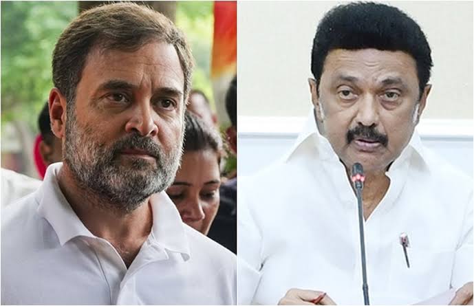 டெல்லியில் ராகுல் காந்தி கைது: மூக்கில் காயம் அடைந்தும் மௌனம் காக்கும் ஸ்டாலின்  
