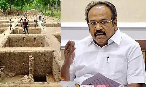 கீழடி 11-ஆம் கட்ட அகழாய்வு: மீன் உருவம் பொறிக்கப்பட்ட அரிய சுடுமண் பானை கண்டெடுப்பு!