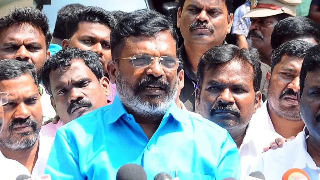 "தமிழகத்தில் மட்டும் ஏன் இந்தத் தடை?" – அம்பேத்கர் சிலை விவகாரத்தில் திருமாவளவன் ஆவேசம்!