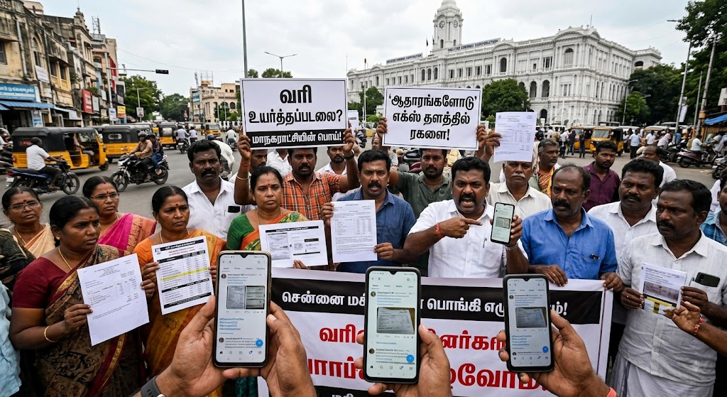 'வரி உயர்த்தப்படலை'னு சொன்ன மாநகராட்சி.. பொங்கி எழுந்த சென்னை மக்கள்! ஆதாரங்களோடு எக்ஸ் தளத்தில் ரகளை!