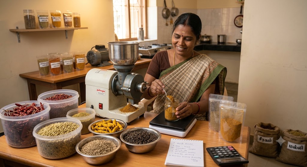 "ரூ.5,000 முதலீட்டில் வீட்டிலிருந்தே மசாலா தொழில்!": பெண்களுக்கு மாதம் ரூ.30,000 வரை வருமானம் ஈட்ட அசத்தல் வழிகாட்டுதல்!