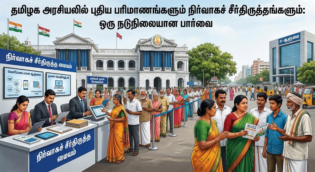 தமிழக அரசியலில் புதிய பரிமாணங்களும் நிர்வாகச் சீர்திருத்தங்களும்: ஒரு நடுநிலையான பார்வை