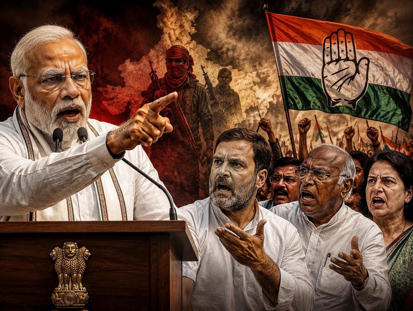 ‘திமாகி நக்சல்’ விவாதம்: பிரதமர் மோடியின் சொல்லால் ஏன் கொதிக்கிறது காங்கிரஸ்?