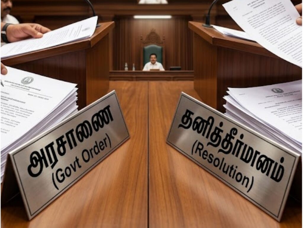 அரசாணை VS தனித்தீர்மானம்: தமிழக சட்டமன்றத்தில் நடப்பது என்ன? — என்.கே.மூர்த்தியின் சிறப்பு அலசல்!