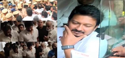 உதயநிதி கைது? நீலாங்கரை இல்லத்தில் காவலர்கள் குவிப்பால் பரபரப்பு!