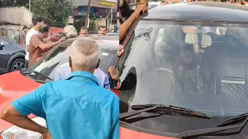நடுரோட்டில் காரை நிறுத்தி தூங்கிய வாலிபர்: கோட்டையத்தில் ஸ்தம்பித்த போக்குவரத்து – "அவன் தூங்கிட்டான் சார்!"