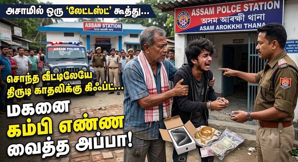 அசாமில் ஒரு 'லேட்டஸ்ட்' கூத்து... சொந்த வீட்டிலேயே திருடி காதலிக்கு கிஃப்ட்... மகனை கம்பி எண்ண வைத்த அப்பா!
