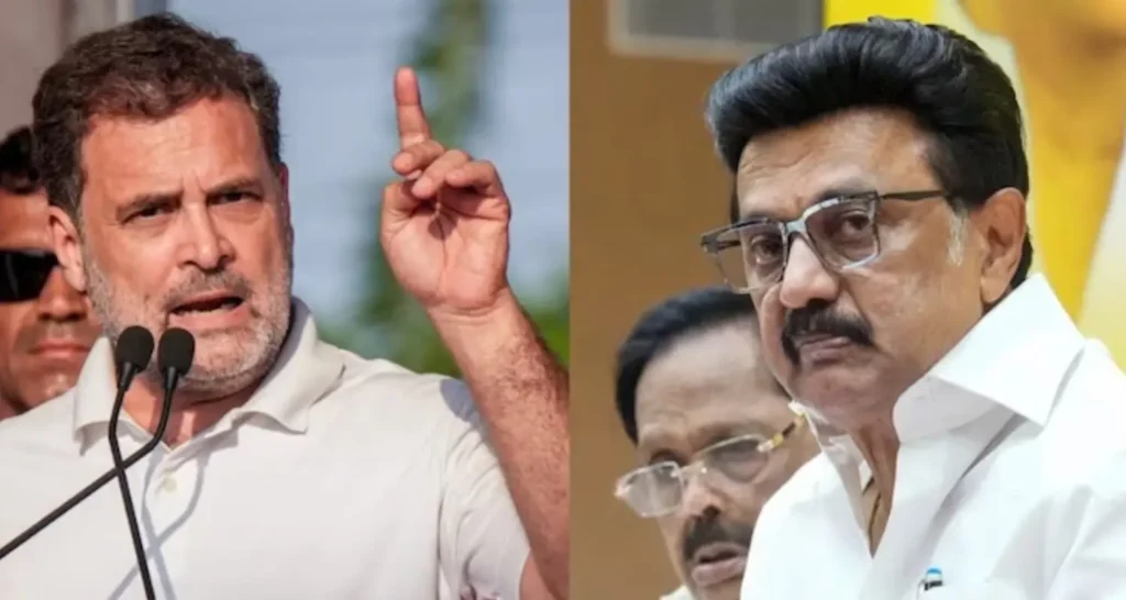 "டிலிமிடேஷனை ஆதரிப்பவர்கள் எட்டப்பர்கள்!" - ராகுல் காந்தியின் பகிரங்க எச்சரிக்கையால் நிலைகுலைந்த தி.மு.க.!