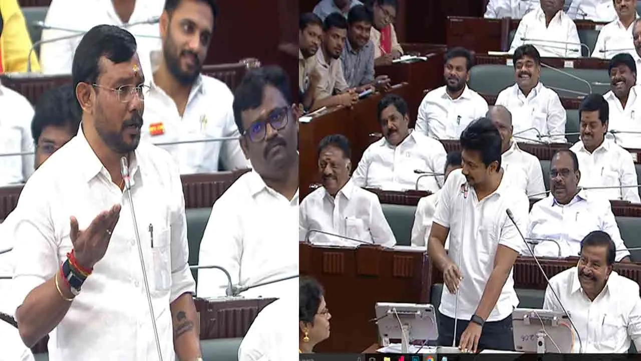 எம்.ஜி.ஆர் பாடல் பாடிய அமைச்சர் சம்பத் குமார்; கிண்டலடித்த உதயநிதி ஸ்டாலின் – சட்டமன்றத்தில் சுவாரஸ்யம்!