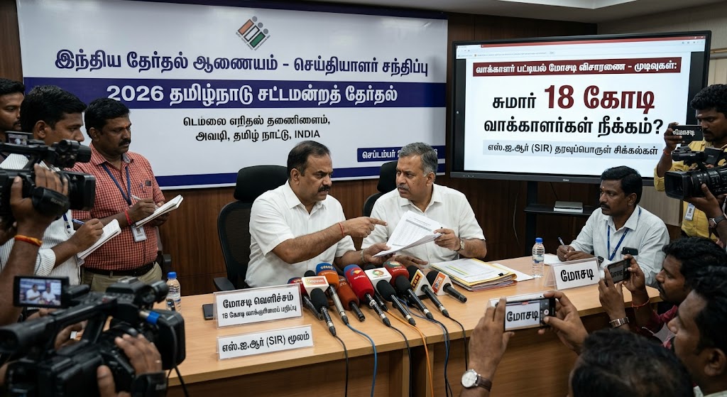 தேர்தல் ஆணையர்களின் முரண்பாட்டால் வெளிவந்த மோசடி : எஸ்.ஐ.ஆர் (SIR) மூலம் 18 கோடி வாக்குரிமைப் பறிப்பு!