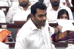 தமிழ்நாட்டில் ஊழல் என்ற புற்றுநோயை உருவாக்கியதே திமுகதான்! - சட்டப்பேரவையில் அமைச்சர் ஆதவ் அர்ஜுனா அதிரடி பேச்சு