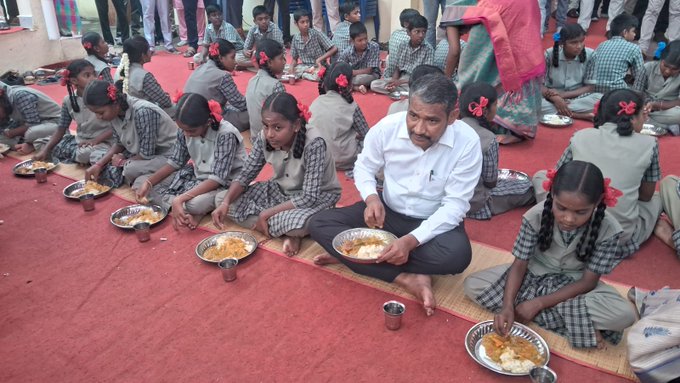 உளுந்தூர்பேட்டை அருகே அரசுப் பள்ளியில் காலை உணவுத் திட்டம் விரிவாக்கம்: அமைச்சர் வன்னி அரசு நேரில் தொடங்கி வைப்பு!