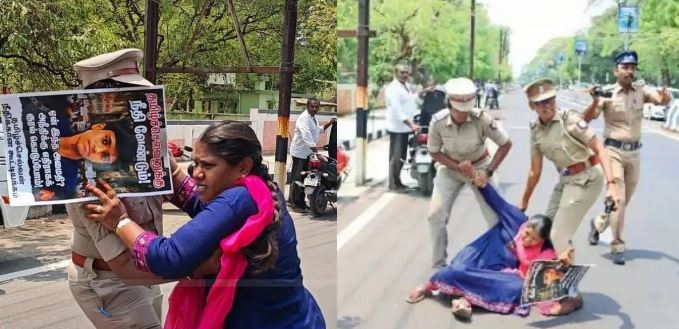 மதுரை ஆட்சியர் அலுவலகத்தை முற்றுகையிட்டு இடதுசாரி மாணவர் இயக்கங்கள் போராட்டம்: 11-ஆம் வகுப்பு மாணவன் தமிழ்செல்வன் மரணத்திற்கு நீதி கோரி கைது!