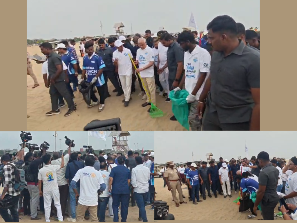 மெரினா கடற்கரையை சுத்தம் செய்ய வேண்டிய நிலை இருப்பது வருத்தமளிக்கிறது: ஆளுநர் ராஜேந்திர விஸ்வநாத் அர்லேகர் வேதனை!