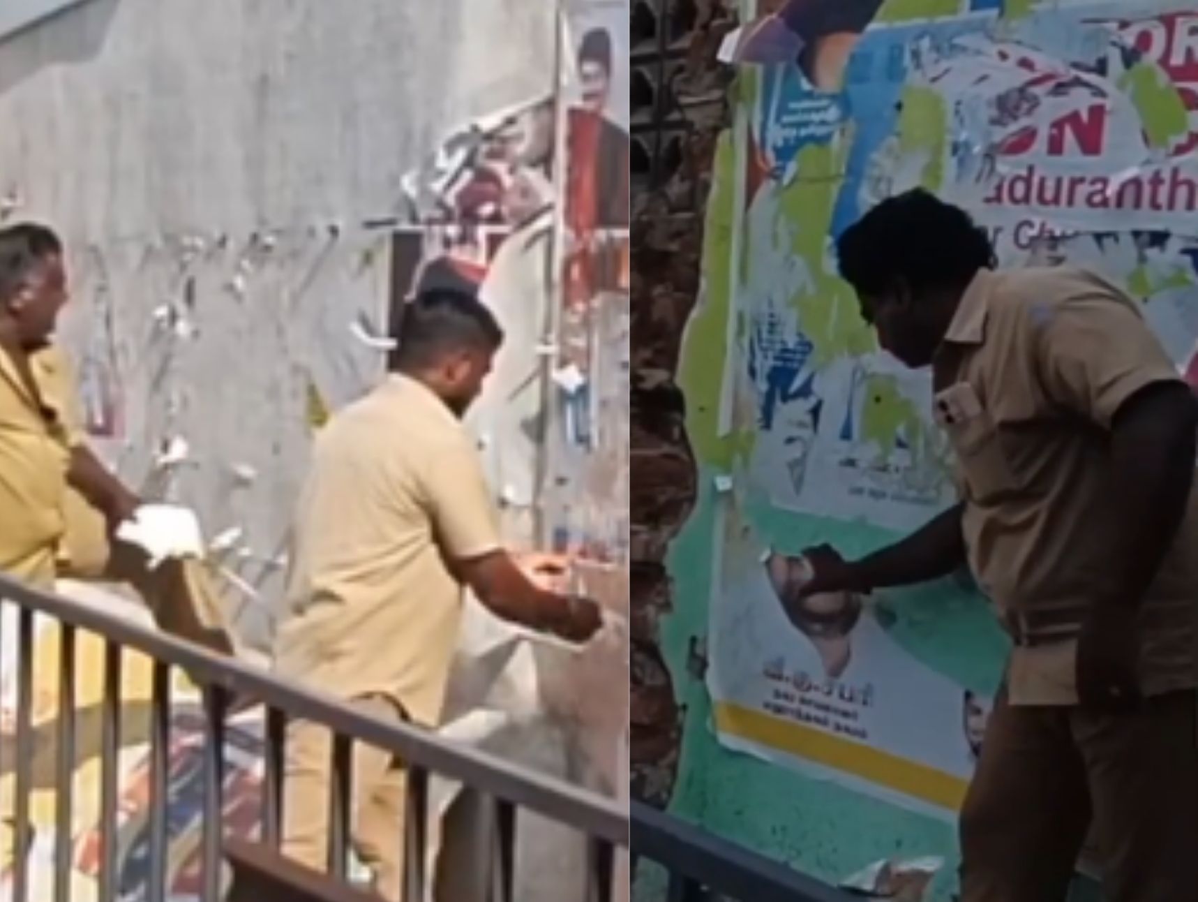 இடைத்தேர்தல் அறிவிப்பு: மதுராந்தகத்தில் போஸ்டர்கள், பேனர்களை அதிரடியாக அகற்றும் நகராட்சி நிர்வாகம்!