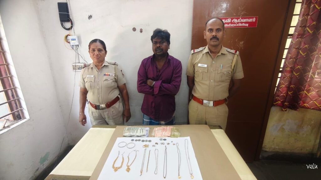 சென்னை கோடம்பாக்கத்தில் 30 சவரன் திருட்டு: ‘குழந்தை சென்டிமென்ட்’ கொள்ளையன் மார்க்கெட் சுரேஷ் சோளிங்கரில் கைது!